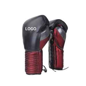 Leather Lightweight Boxing <b>Gloves</b> <b>Moisture</b> Wicking Extra Padding Impact Resistant Design Breathable For Heavy Bag - Product Image 4