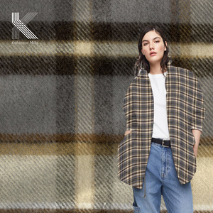 Tissu en flanelle à carreaux teint en fil 100 % coton / Tissu à carreaux brossé pour chemises et surchemises - Product Image 5