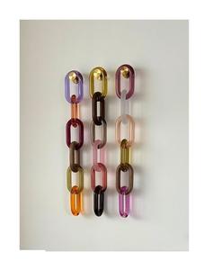 Cadena de acrílico de tamaño personalizado, colorida, de resina epoxi natural, cadena decorativa para pared, hecha en India, cadena de resina para colgar en la pared, más vendida. - Product Image 1