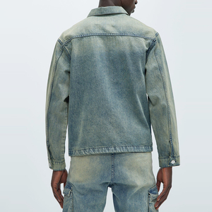 Wholesale <b>Denim</b> <b>Jacket</b> Men's Slim Fit new Style Boys <b>Denim</b> <b>Jackets</b> and Coats for Sale High Quality Demin <b>Jacket</b> for Men - Product Image 3