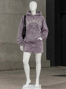 Conjunto de Falda y Sudadera Corta Amarilla para Mujer, Estilo Ajustado, 2 Piezas, para Otoño - Product Image 5