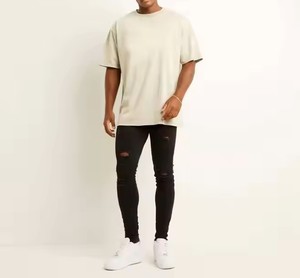 Camiseta de Hombre Recién Llegada, Impresión Digital Personalizada con Logotipos Bordados, Hombros Caídos, Cuello Redondo, Precio Razonable - Product Image 6