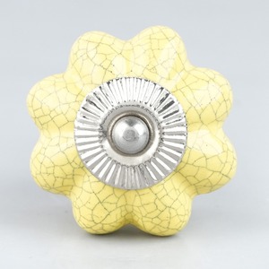 Hardware Ceramic Flower-Shaped <b>Knobs</b> <b>for</b> Cabinet Drawer Pulls Colored Home With Drawer Design Traditional <b>Dresser</b> Pull Handle - Product Image 1