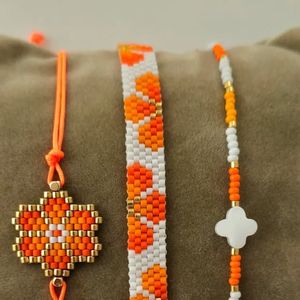 <b>Cute</b> Handwoven Seed Beaded <b>Bracelet</b> For Daily Wear Party &Gifting Adjustable 2026Trending New Arrival Wristband Fashion Jewelry - Product Image 3