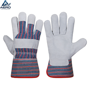 Guantes de Trabajo de Seguridad para Hombre, Resistentes, con Logotipo Personalizado, Palma de Cuero Negro, para Mecánicos, en Varios Tamaños para Protección - Product Image 1