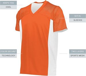 เสื้อเจอร์ซีย์ตาข่ายระบายอากาศได้ดีเยี่ยมเสื้อทีมผ้าซับเหงื่อสำหรับนักกีฬา - Product Image 1