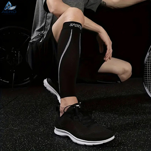 1 paire de manchons de compression respirants et élastiques pour les mollets, pour la course à pied, le football, le basketball, la gym et la randonnée - Product Image 4