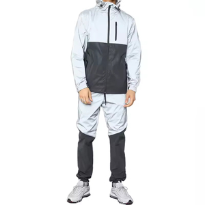 High Quality Custom Designed Men's Windbreaker <b>Tracksuits</b> Hooded Solid New Trending Winter Suit OEM Serviced Wholesale Price - Product Image 1