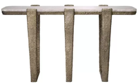 Table console moderne en métal avec plateau en verre, pieds en métal thermolaqué, pour la maison, le bureau, le salon, taille personnalisée disponible, facile à nettoyer