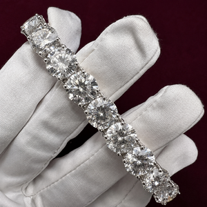 Bijou de luxe pour femme, plaqué or, avec diamant VVS de 10 mm taille coussin, certifié IGI, style hip-hop glacé, cadeau pour lui, style scintillant premium - Product Image 1