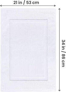 Tapis de bain antidérapant absorbant l'eau à motif personnalisé, lavable en machine, tapis tufté pour la douche - Product Image 5