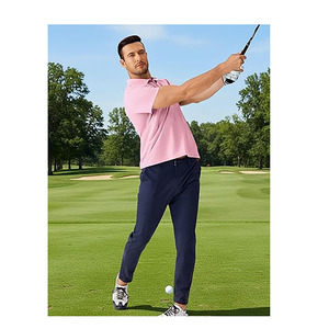 Camiseta Clásica Rosa Sólida para Hombre, de Algodón Suave y Transpirable, Manga Corta, Estilo Casual, Atuendo Elegante para Verano - Product Image 6