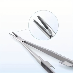 Porte-aiguille chirurgical Castroviejo 14 cm/5,51 po, instrument de microchirurgie de précision pour salle d'opération, certifié CE - Product Image 2