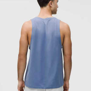 เสื้อกล้ามออกกำลังกายผู้ชายแบบสปอร์ต ฮอกอาย สีน้ำเงิน คอกลม แขนกุด ผ้าถัก ยืดหยุ่น ระบายอากาศได้ดี รับผลิตตามสั่งพร้อมสกรีนโลโก้ - Product Image 4