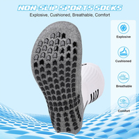 Chaussettes de sport athlétiques pour jeunes, respirantes, fines, à compression, absorbant la transpiration, personnalisables et élastiques