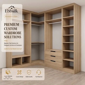 Système de dressing modulaire moderne de luxe sur mesure, grande capacité de rangement pour villa, suite principale, dressing - Product Image 1