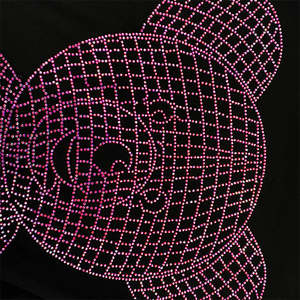 Men's Short Sleeve T Shirt O Neck Streetwear 100% Cotton Knitted <b>Fabric</b> <b>Rhinestone</b> Letter Cartoon Print DTF Screen Print Tee - Product Image 2