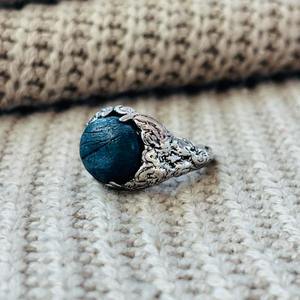 <b>Mens</b> Tribal Turquoise Brass <b>Ring</b> <b>Silver</b> Plated Gothic Claw <b>Ring</b> Punk Biker Statement Wholesale <b>Ring</b> - Product Image 4