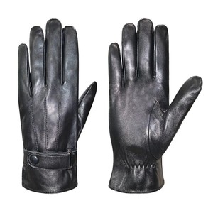 Wholesale Fashion Winter Leather <b>Gloves</b> Touch Screen Sheepskin Leather <b>Driving</b> <b>Gloves</b> for Men Windproof Premium Leather <b>Gloves</b> - Product Image 2