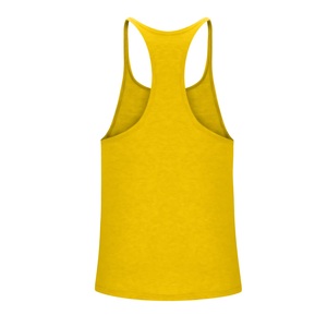 เสื้อกล้ามออกกำลังกายผู้ชายสีแดง ยี่ห้อ Gold's Gym ผ้าฝ้าย พิมพ์ลายโลโก้ ระบายอากาศดี สวมใส่สบาย แบบคอกลม ทรง Y-Back ขายส่ง - Product Image 4