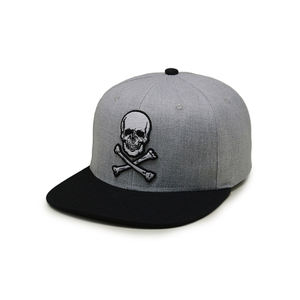 Gorra Snapback Deportiva con Logotipo Personalizado, Bordado de Calavera Premium, Visera Plana, Tela Personalizada, Dos Tonos, Estilo Hip Hop, Venta al Por Mayor - Product Image 1