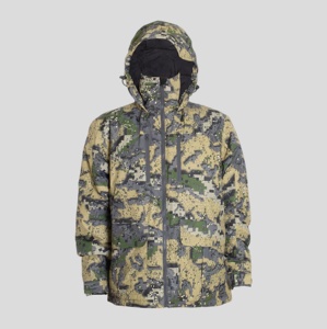 Veste de chasse pour homme en polyester camouflage, tissu sergé extensible, résistante à l'eau, coupe-vent, avec rembourrage en duvet de canard blanc - Product Image 4