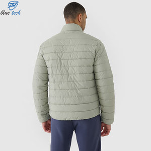 Custom Logo Men's Puffer <b>Jacket</b> Quilted Winter Coat Stand Collar Warm Insulated Outdoor Hooded Windproof Streetwear Wholesale - Product Image 2