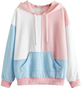 Sudadera con Capucha de Algodón y Felpa de Alta Calidad, Personalizada, Casual, de Manga Larga, con Bolsillo Canguro para Mujer - Product Image 1