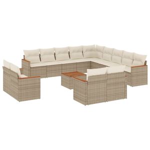Conjunto de Sofás de Jardín Color Beige - Product Image 2