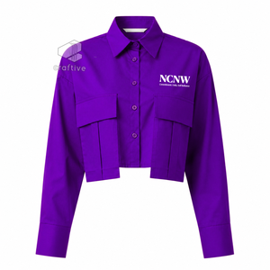 NCNW Chemisier de bureau formel pour femme, chemise de travail professionnelle à manches longues boutonnée pour les réunions d'affaires et les tenues de bureau - Product Image 1