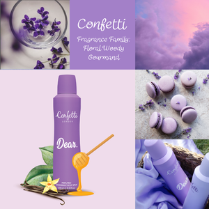 Spray corporel Confetti London Dear Body 250ml, déodorant pour femmes - Product Image 4