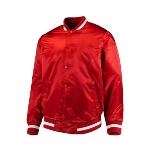 WARPRO INDUSTRY Men's Premium Wool/Polyester Bomber Jacket Lightweight Waterproof <b>Vintage</b> Casual Streetwear Outerwear Custom - Product Image 1