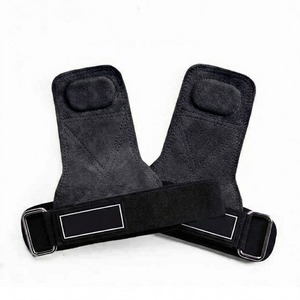 Empuñaduras de gimnasia personalizables de cuero de vaca y ante con protección para la palma y soporte para dominadas, entrenamiento y apoyo en el gimnasio - Product Image 1