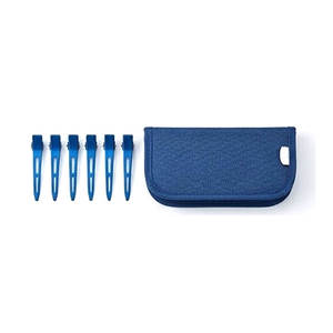 Kit d'outils professionnels pour extensions de cheveux avec pinces, aiguilles à crochet, clips, métal bleu, kit d'outils de coiffure pour salon - Product Image 3