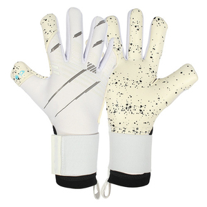 Gants de gardien de but professionnels en latex de haute qualité, imperméables, à doigts entiers, avec sangle de poignet réglable et fermeture à lacets - Product Image 5