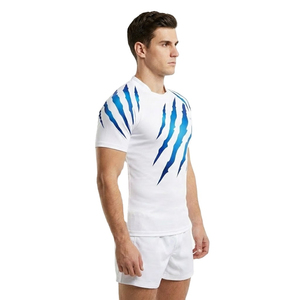 ชุดฟุตบอลแบบซับลิเมชั่นสั่งทำ OEM สำหรับผู้ชาย ระบายอากาศได้ดี ชุดทีมฟุตบอล ดีไซน์ลายกรงเล็บ ผู้ผลิตชุดกีฬา พิมพ์โลโก้ - Product Image 3