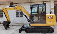 Gebrauchter CAT 305.5E2 Mini-Raupenbagger Original 6-Tonnen-Kompaktbagger für Bau und Erdbewegung mit Daumenaufsatz