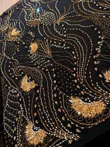 ผ้าลูกไม้ปักมือประดับเลื่อมหรูหรา สำหรับชุดราตรี ชุดเจ้าสาว เสื้อผ้าดีไซเนอร์ระดับไฮเอนด์ - Product Image 3