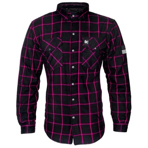 Camisas de Franela para Motociclistas, Personalizadas con Etiqueta de Marca, Diferentes Diseños, Estampadas, con Botones, Unisex, de Manga Larga para Hombre - Product Image 2