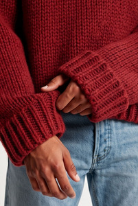 Pull en tricot d'hiver pour homme OEM ODM, col rond classique, pull chaud en tricot, vente en gros, pull en tricot d'hiver pour homme de haute qualité - Product Image 5