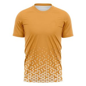 T-shirts à sublimation au design unique pour hommes, en polyester/coton, coupe classique, col contrastant personnalisé, haute qualité, nouvelle mode - Product Image 4