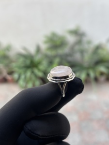 Smooth Bezel Setting 925 Sterling Silver Oval Handmade Women's <b>Rings</b> Classic Party Wedding Gift Jewelry - Product Image 2