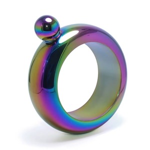 Designer <b>Bracelet</b> Hip Flask Metallic <b>Rainbow</b> Drink Container Wearable Flask For Parties Travel And Fashion Use From India - Product Image 1