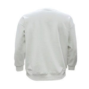 Felpa <span class=keywords><strong>bianca</strong></span> con scollo rotondo e scollo spesso per il calore e il comfort dell'autunno maglione Pullover da uomo e donna con logo <span class=keywords><strong>semplice</strong></span> - Product Image 2