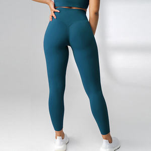 Leggings de yoga personnalisés, solides, respirants, à séchage rapide, taille haute, pour femmes et hommes - Compression écologique, sans couture, grandes tailles - Product Image 5