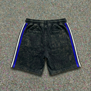 CLOVIX SPORTS Custom Logo Men Summer Acid Wash Short Set Cotton T <b>Shirt</b> And Shorts Two Piece Casual Outfit Wholesale - Product Image 5