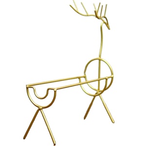 Casier à vin de table à décor de bar moderne fabriqué à la main support de bouteille de vin artisanal support de rangement décoratif en métal de l'Inde - Product Image 2