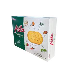 Galletas Crujientes de Vegetales ATELA 342G, Bocadillo Vegano Crujiente Dorado, Fábrica OEM - Product Image 6