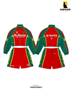 Ensemble de survêtement haute performance pour femmes |   Veste technique de sport et short athlétique |   Fabricant OEM respirant et à séchage rapide - Product Image 3