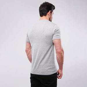 Camiseta Henley de manga corta térmica de algodón 100% grueso, corte ajustado, lisa, para hombre, venta al por mayor, personalizada - Product Image 2